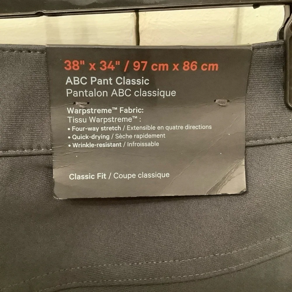 Lululemon Mens Gray ABC Pant Classic Fit 5 Pocket 38 X 34 NWT $138​​